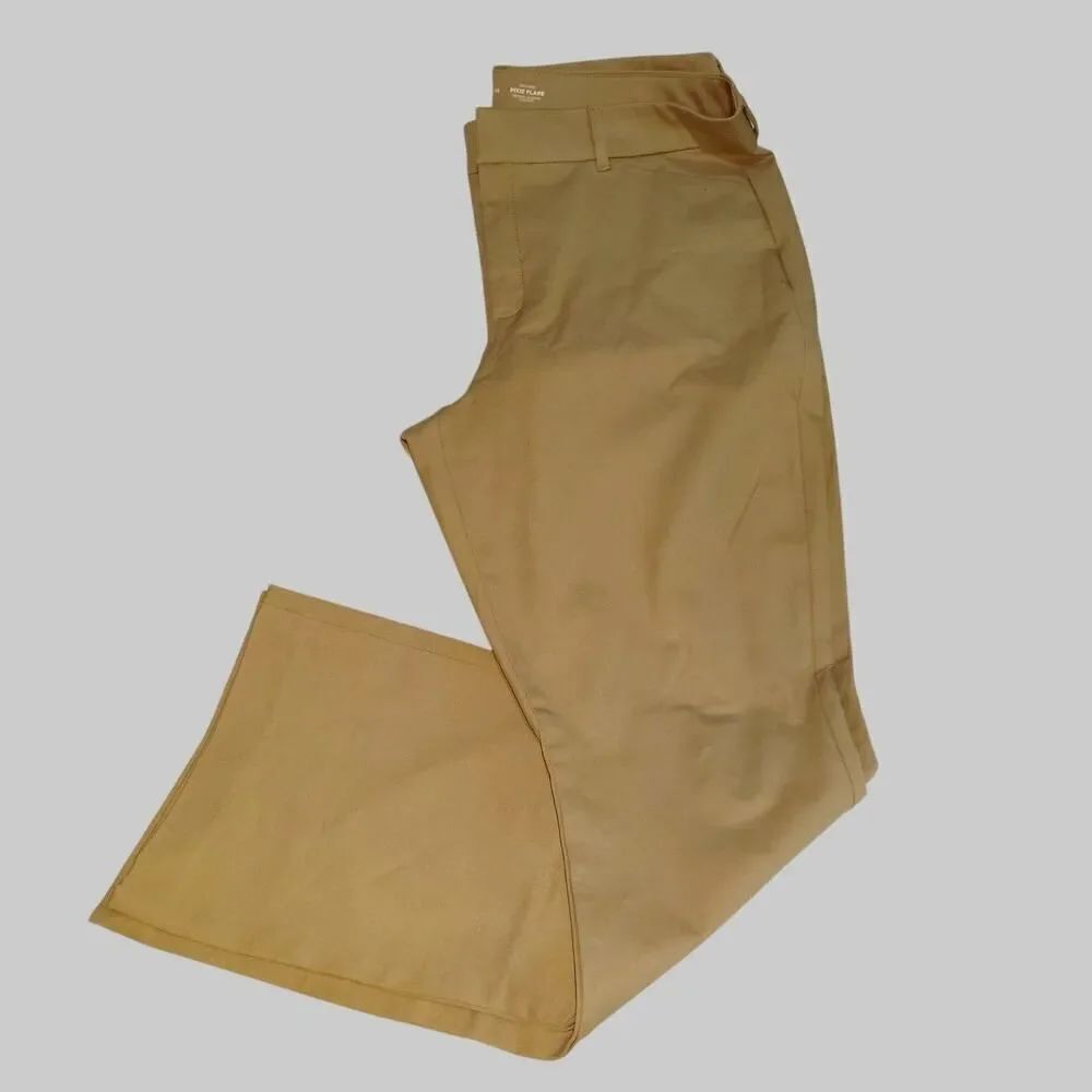 Old Navy Pixie Flare Beige Stretch Pants - Size 16 - Excellent!